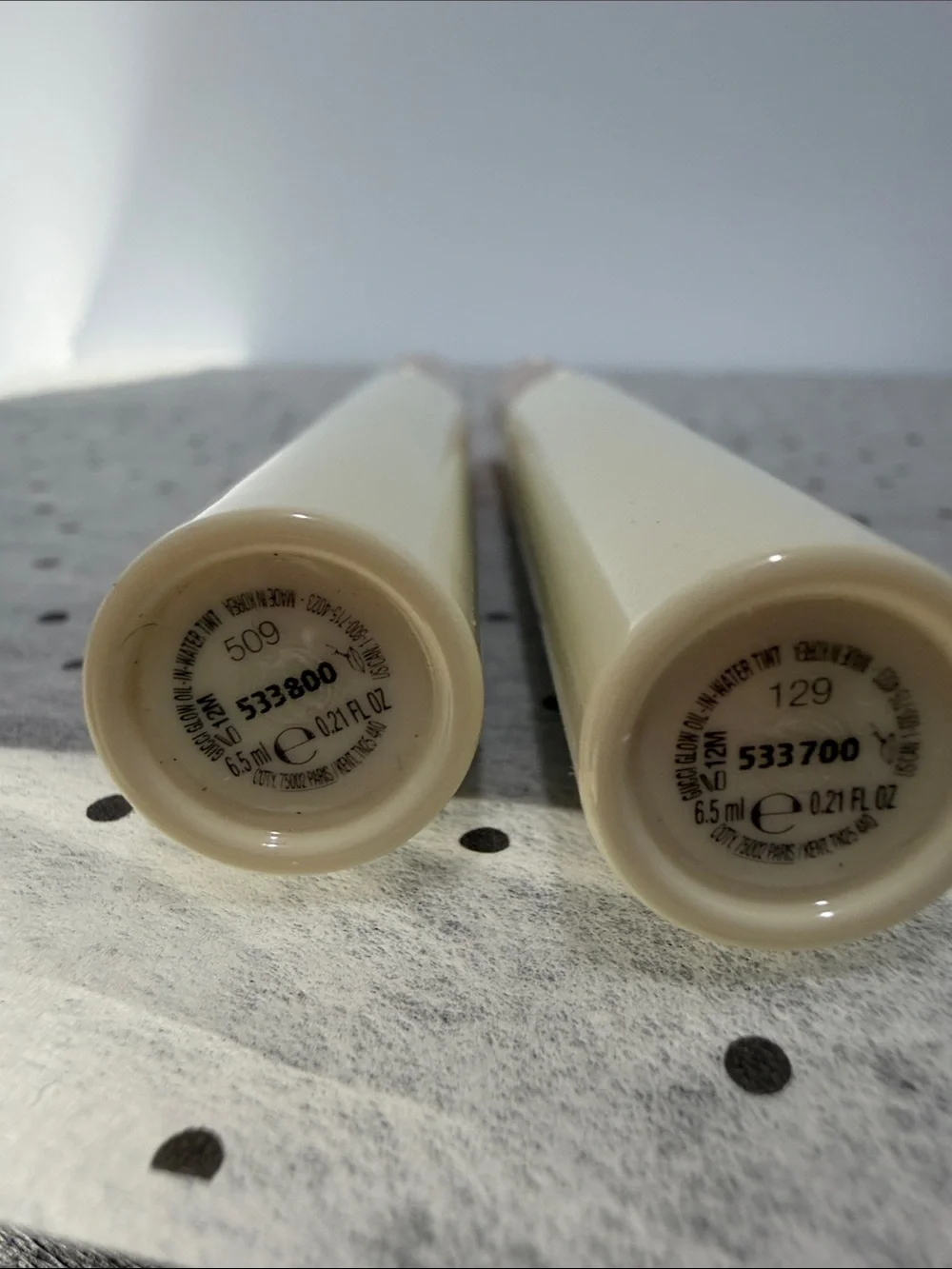 Gucci Lipstick Duo in Cream, Red & Gold Packaging 129 & 509